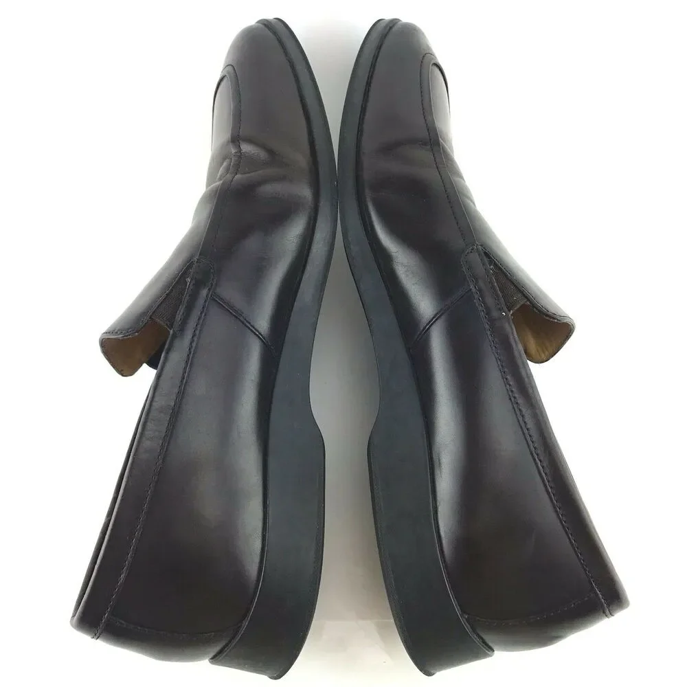 Cole Haan Air Loafer Men's 9 Brown Leather Apron Toe‎ Slip On Comfort Shoe